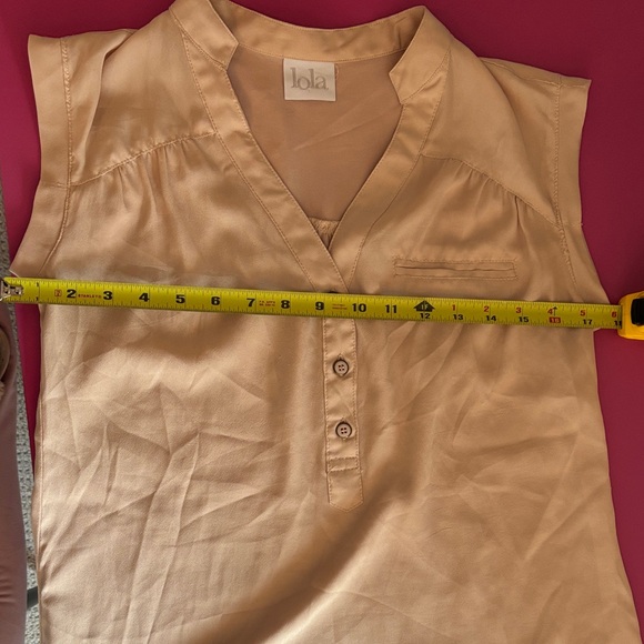 Lola Women's Blouse in Soft Beige - Picture 8 of 8